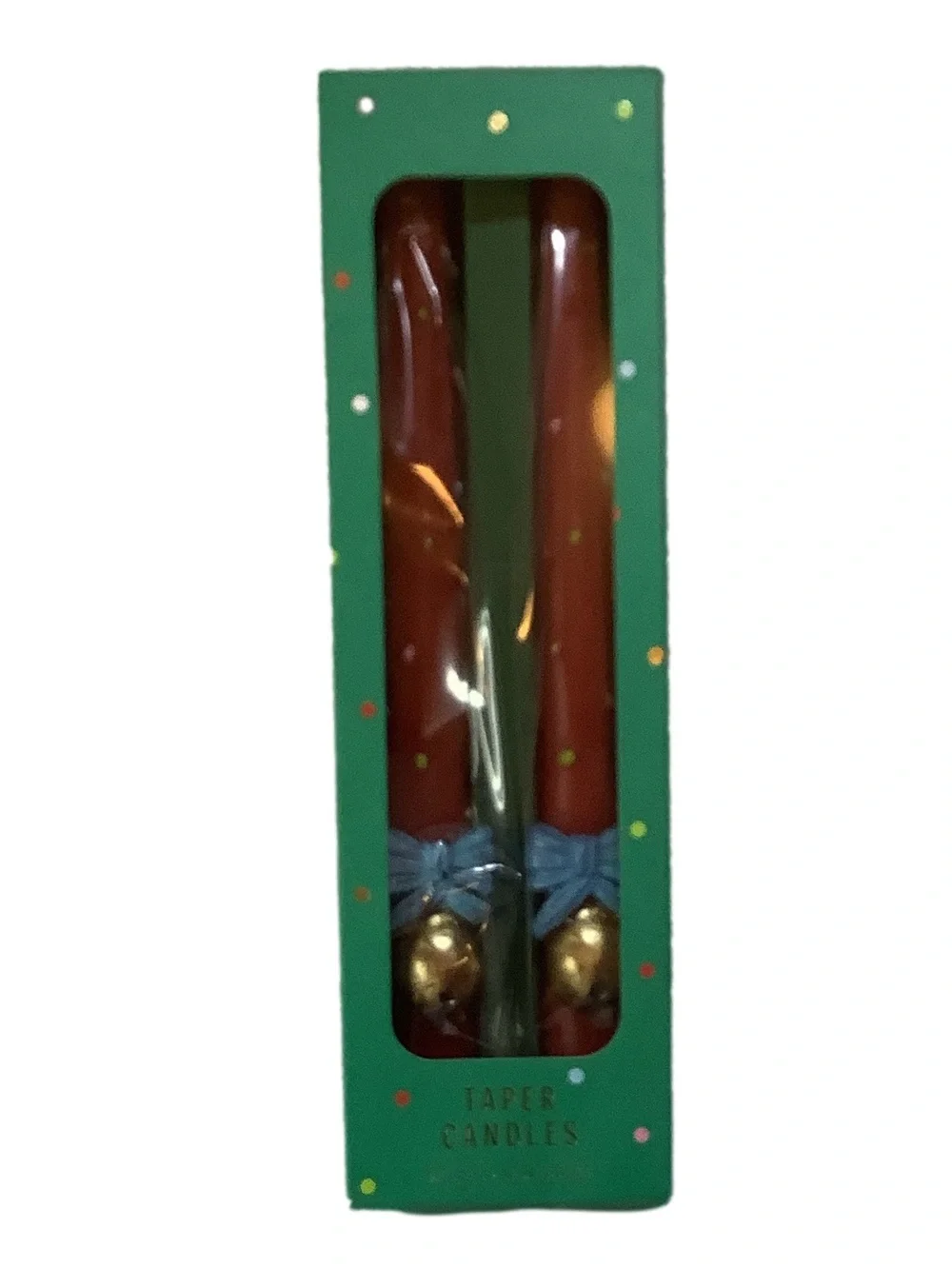 Anthropologie Festive Icon Taper Candles Set Of 2 New
